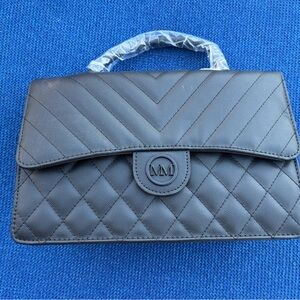 Marilyn Monroe Black Quilted Crossbody Bag